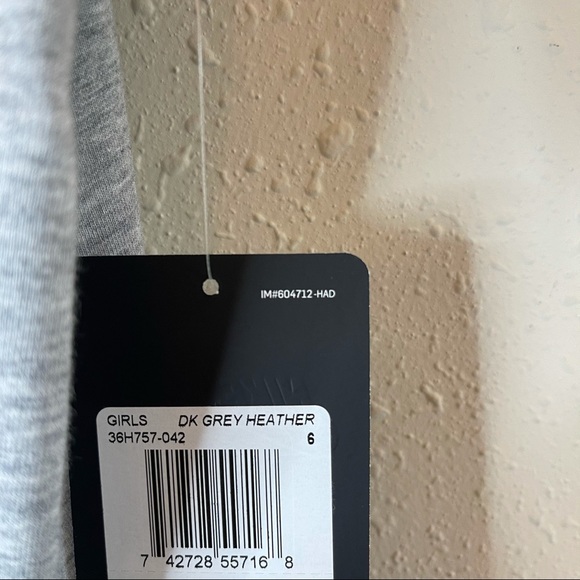 Nike Girls Logo Grey Tank Dress/Sz:6/NWT - Picture 7 of 8